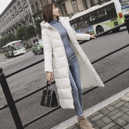 Winter Down Cotton Coat Women 2021 New Plus Size M-6XL Long Parka 7 Color Fashion Hooded Clothing Warmth Coat Lady Outwear