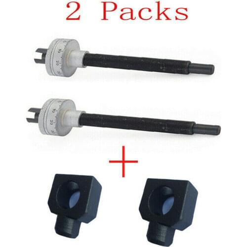 2Set Milling Machine Feed Scale +Stop Knob Mill Dial Rod 0-100mm For Bridgeport