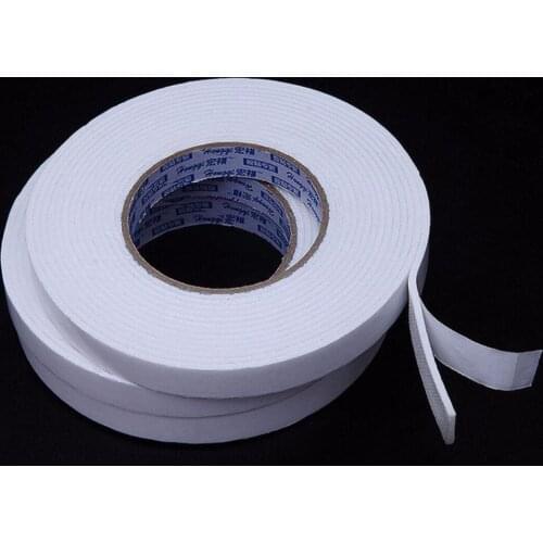 2cm * 500cm (W*L) Double Sided Self-Adhesive High Viscosity PE Foam Adhesive Tape White Color