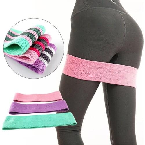 3 PCS Exercise Resistance Bands Loop Set Fitness Equipment Sport Home Gym Sports Elastic Booty Band Set for Yoga Home Training