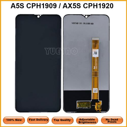 6.2 inch Black LCD For OPPO A5S CPH1909 / AX5S CPH1920 LCD Display With Touch Screen Digitizer Assembly Replacement Parts