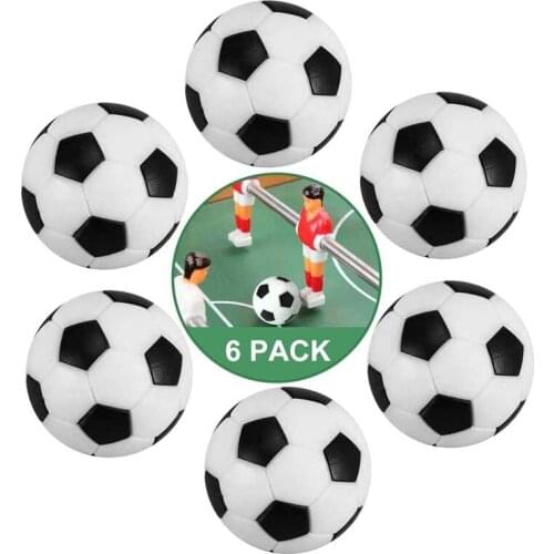6PCS Mini Table Football Balls Sports Activities Table Soccer Replacement Balls for Kids Adults Table Game Supplies 32mm