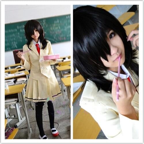 Anime WataMote Tomoko Kuroki Cosplay Costume female Custom Made
