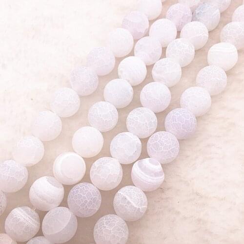 Wholesale 6/8/10mm Natural Stone Bead Dream Fire Dragon Veins white Onyx Agat Loose Stone Beads For Making Bracelet DIY #04