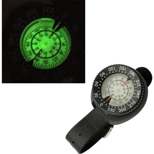 Outdoor Diving 50m Compass Watch Style Luminous Light Absorption Strap Is Removable Electronic Watch