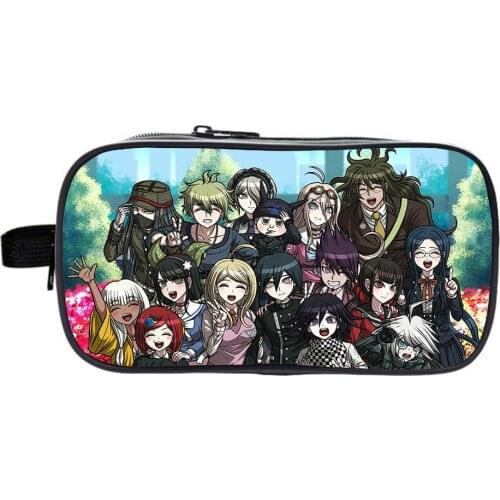 Anime Danganronpa Large Capacity Pencil Case School Supplies Stationery Gift School Tools Pencil Bag Back To School Presented