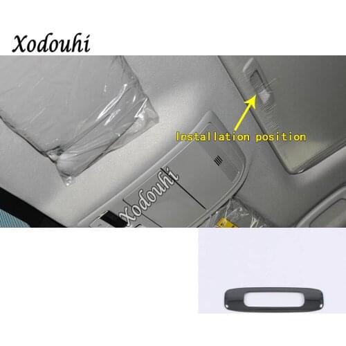 Car Body Door Detector Inner Trim Stainless steel Sunroof Skylight Roof Frame Lamp Hood 1pcs For Mazda CX-30 CX30 2020 2021