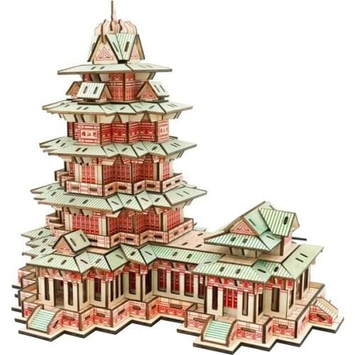 DIY Craft Assembly Construction Sets Wooden 3D Puzzle Model House Decoration Hobbies Building Toys Kids Teens Adult Jigsaw