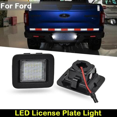 For Ford F150 2015-2017 Car Rear White LED License Plate Light Number Plate Lamp