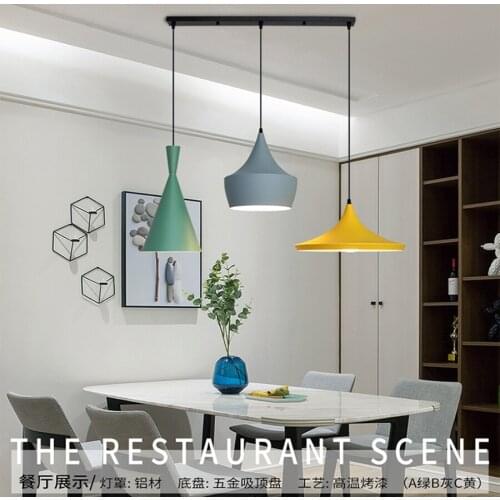 Home Lighting Modern Industrial Horn Shape Light Hanging Single Chandelier Lamp Restaurant Bar Bedroom Hanging Lamps 3 type