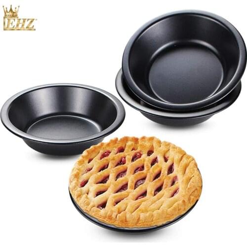 EHZ Nonstick Mini Pie Pan 5 Inch Round Bread Meat Bakeware Fruit Pies Cakes Desserts Baking Pans for Oven and Instant Pot Baking