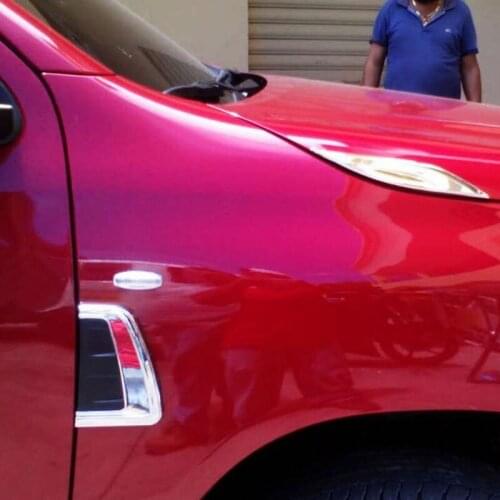 Car Accessories Chrome Decorative Trim Hood For Wheel Arch For Toyota Fortuner Hilux SW4 2016-2019