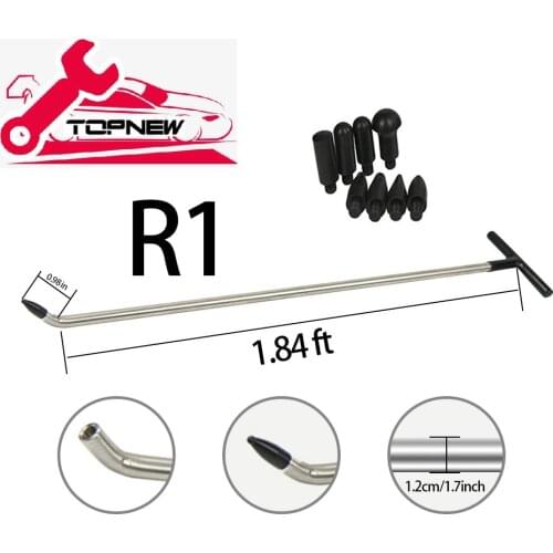Paintless dent repair Service Tools Dent Removal Rods Tools Dent Repair Kit Rod Whale Tail tap down with Replaceable Top