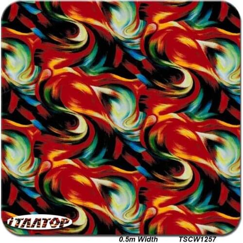 ITAATOP Hydro Dipping Film TSCW1257 0.5M * 20M Aqua Transfer Printing Hydrografic Film