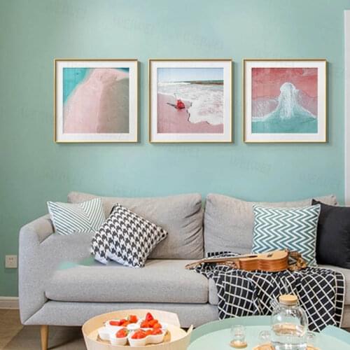 Nordic Blue Sky Sea Lighthouse Clouds Canvas Painting Posters Print Hd Modern Seascape Wall Art Pictures for Living Room Bedroom