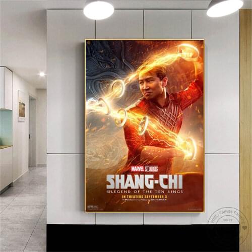 Marvel 2021 New Movie Poster Art Print for "Shang-Chi and the Legend of the Ten Rings" Canvas Painting Wall Art for Home Decor