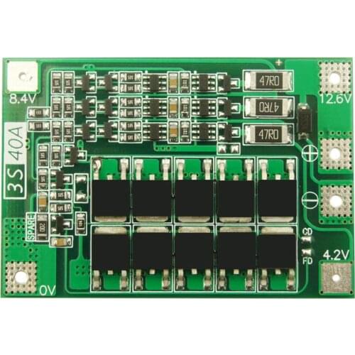 3S 40A Li-ion Lithium Battery Charger Lipo Cell Module PCB BMS Protection Board For Drill Motor 12.6V with Balance
