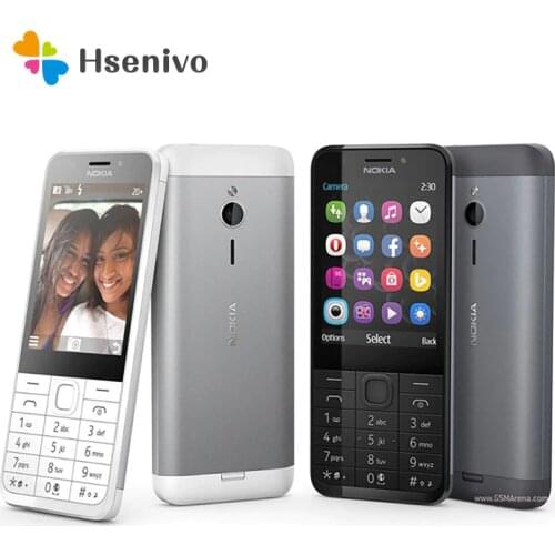 100% Original Unlocked NOKIA 230 One Sim Card Version Phone GSM FM Bluetooth Mobile Phone& Hebrew Arabic Russian keyboard