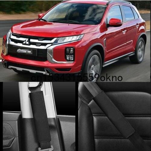 Car Interior Seat Belt Shoulder Protector For Mitsubishi ASX ECLIPSE CROSS GALANT L200 LANCER Outlander Pajero Sport All Series