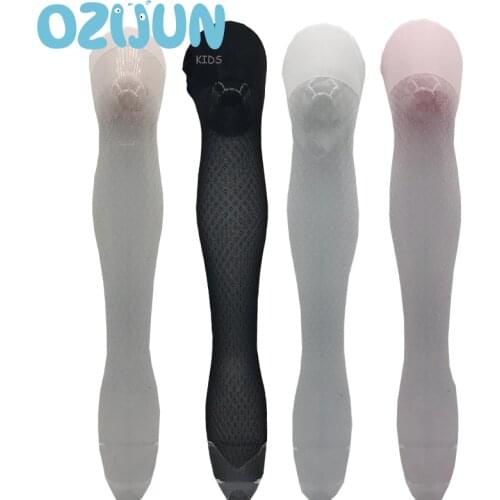 New Arrivals Baby Girls Transparent Jacquard Dance Pantyhose Summer Transparent Mosquito Tights S/M/L 3-12 Years Kids Girls