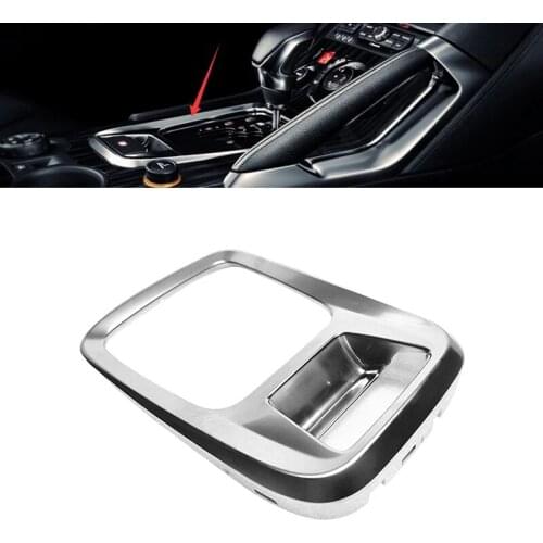Gear Shift Lever Decorative Frame Trim Cover Electronic Hand Brake Switch Trim Gear Border Panel For Peugeot 3008 #98012776VV