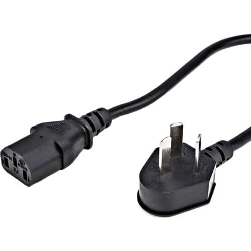 AU Male Elbow to IEC C13 the Letter Head Power Cord for Laptop PC Computer Monitor TV Extension Cable(AU Plug)