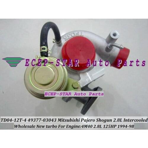 TD04 49377-03043 49377-03041 49377-03040 ME201636 Turbo For Misubishi PAJERO II Montero Shogun Intercooled 94-98 4M40 4M40T 2.8L