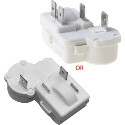 Universal Refrigerator Compressor PTC Starter Relay Protector for Refrigerators Accessories White