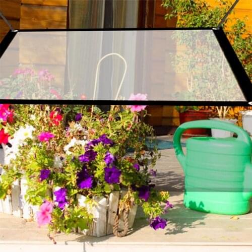 Waterproof Clear Cover Tarp Dustproof Rainproof Tarpaulin Sheets Ground Sheet Covers Plant Insulation Garden Furniture