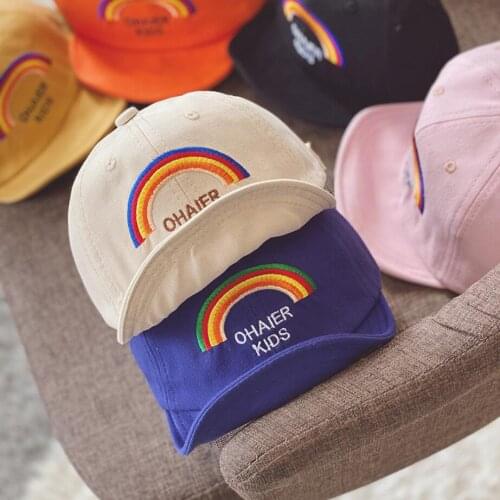 7plus1 baby girls summer peaked cap boys cool spring casquette sports summer adjustable baseball cap 46-52cm kids sun hats