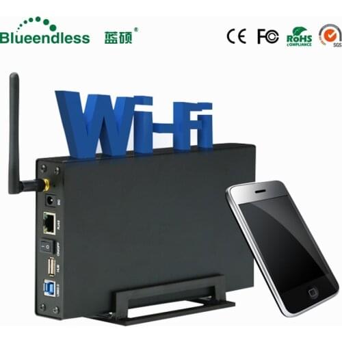 Aluminum Hard Disk External Case Nas Wifi Router 300mbps Wifi Repeater HDD3.5 Sata to Usb 3.0 Enclosure External Hard Drive Box
