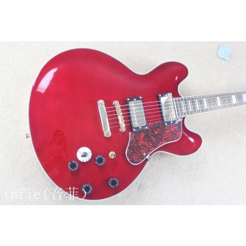 Free Shipping Top Musical instruments Wholesale 5-speed switch B B King Lucille red Electric Guitar -14-3-12