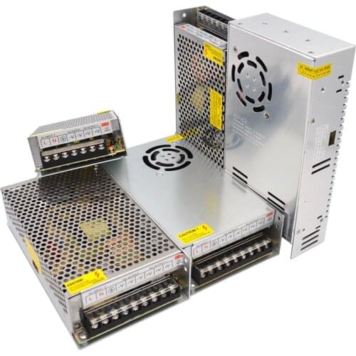 12 Volt Power Supply Adapter 9V 48V 1A 2A 3A 5A 10A 20A 30A LED Lighting Transformers 220V To 9V 12V 48V SMPS For LED Strip CCTV