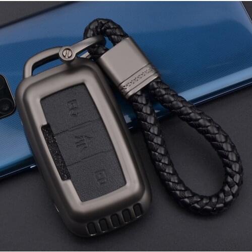 Car key case for chery tiggo jetway x70 x70s x90 carbon fiber accessories auto holder shell car-styling protection cover