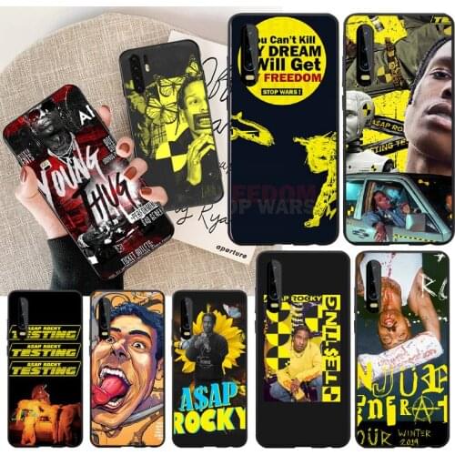 PENGHUWAN Rocky testing rap hip hop Soft black Phone Case For Huawei Y5 Y6 Y7 Y9 Prime 2019 Enjoy 7 8 9 10 Plus