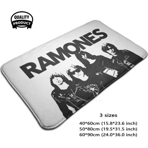 Door Mat Foot Pad Home Rug The Joey Ramone Dee Dee Ramone Johnny Ramone Ramone Rocket To Russia Punk Punk Post Punk Art Punk