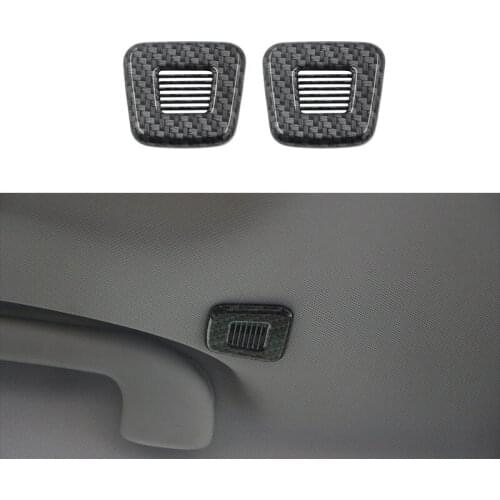 Jameo Auto 2Pcs/Set Car Roof Microphone Speaker Frame Cover Sticker Trim Covers for Jeep Compass 2017 2018 Accessories