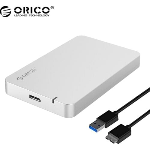 ORICO 2569S3-V2 2.5-Inch USB3.0 Hard Drive Enclosure SATA to USB3.0 Micro-B Hard Drive Disk Box Support 5GBPS UASP Tool Free