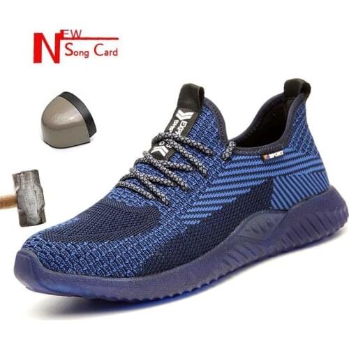 2019The New Indestructible labor Shoes Men and Women Steel Toe Cap Work Safety Shoes Proof Boots Lightweight Breathable Sneakers