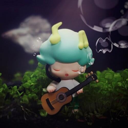 Original POP MART DIMOO Social University Series Blind Box Toys Doll Random One Cute Anime Figure Gift