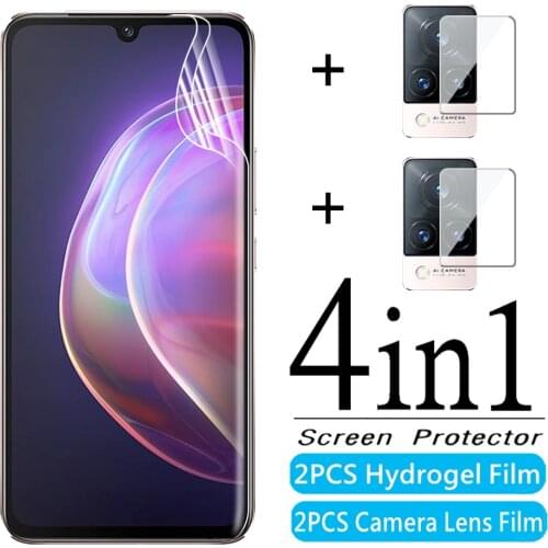 4in1 Front Hydrogel Soft Film For Vivo V21 4G 5G V21e Protective Film For vivo v20 Pro v20 SE vivi v21 v 21 5G Screen Protector