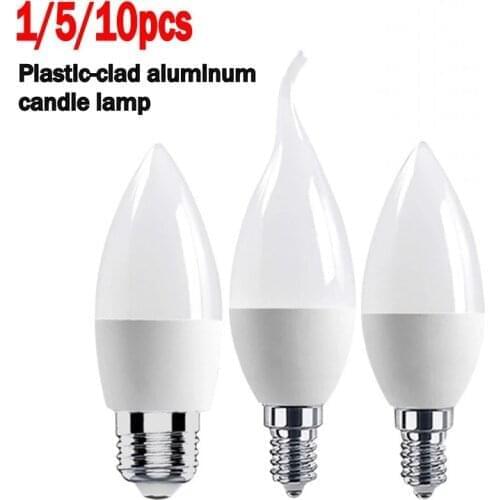 PC+Aluminium 9W LED Candle Bulb E14 Lampara Led Light 220V 240V Bombilla Led Lamp Spotlight Chandelier Lighting Energy Saving