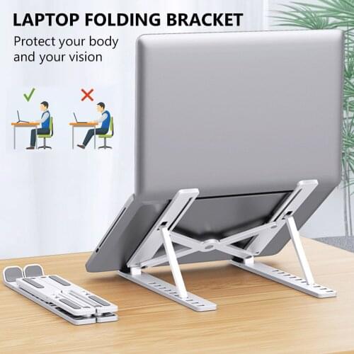 Portable Laptop Stand Foldable Support Base Notebook Stand For Macbook Pro Lapdesk Computer Laptop Holder Cooling Bracket Riser