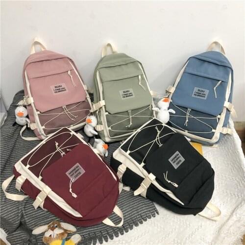 New Kawaii School Bags Teenager Girls Women Backpack 2021 Schoolbag For Kids Women Cute Travel Backpack Mochila Escolar Rugzak