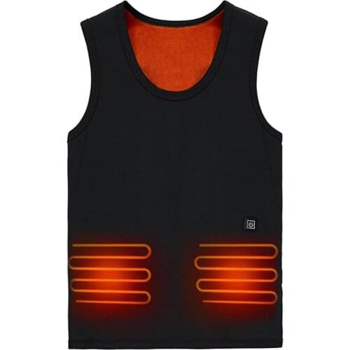 Smart Electric Heated Vest Warm 3 Adjustable Temperature Levels Abdomen Back Heating Vest For Outdoor Hiking Cycling Equipment