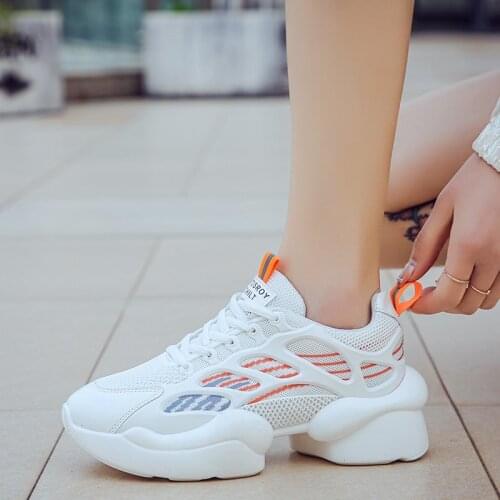 2021 Platform Sneakers Women Fashion Thick Sole Zapatillas Mujer Sports Ladies Trainers Vulcanized Shoes Women Chunky Sneakers