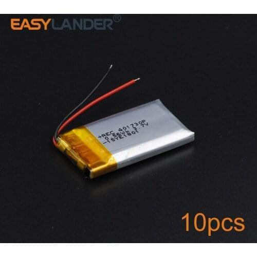 10pcs/Lot 3.7V 150mAh Polymer Li-ion Battery For bluetooth headset Bracelet Wrist Watch pen PSP PDA MP3/MP4/Game Player 401730