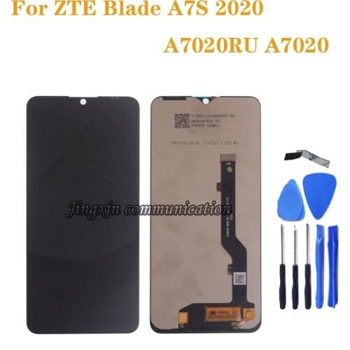6.5“ Original Display For ZTE Blade A7S 2020 A7020 A7020RU LCD Display Glass Panel Touch screen digitizer Assembly repair parts
