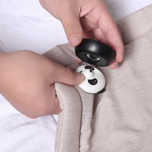 8pcs Quilt Clip Holder Panda Buckle Quilt Fastening Cute Bed Sheet Fixer Quilt Cover Magnetic Anti-Move Non-Slip Quilt Holder