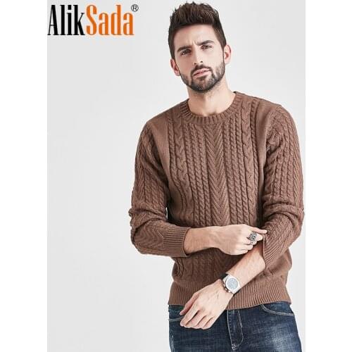 ALIKSADA Men's Wool Pullovers